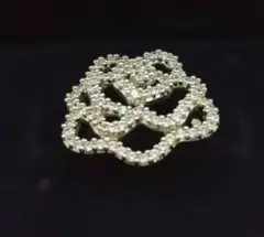 スワロフスキー　リング　バラ　ラインストーン　刻印 SWAROVSKI