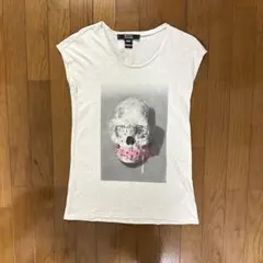 55DSL スカル グラフィック Tシャツ XS 00s アーカイブ Y2Kのサムネイル