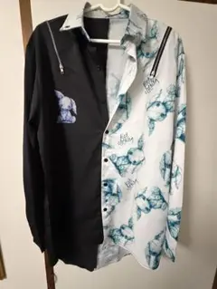 NieR CLOTHING バイカラー 長袖シャツ、パーカー