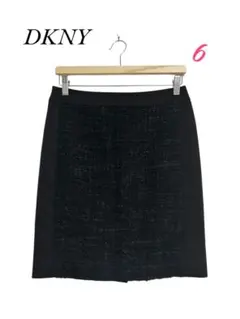 DKNYオンワード樫山　ボトムス　スカート　ミニ　ラメ入り　ブラック　6のサムネイル