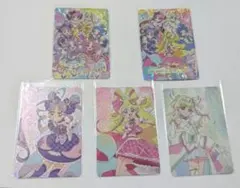 名探偵プリキュアカード　5枚＋おまけ（アルカナ・シャドウとマシュタンのシール）