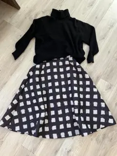 ビューティーアンドユース♡カシミヤ混タートルネックニット