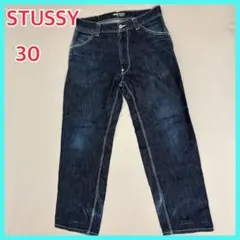 STUSSY デニムパンツ W34 雰囲気抜群 ジーンズ WORK GEAR - メルカリ