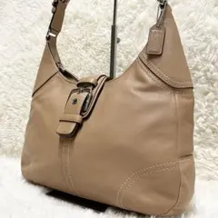 コーチ ワンショルダーバッグ ソーホー レザー チャーム ハーフムーン ブラウン