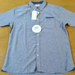 W☆新品☆Denifits☆半袖シャツ☆サイズＬＬ☆中紺色☆男性用☆のサムネイル