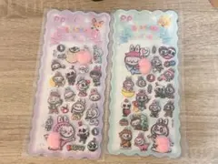 ラブブ LABUBU ボンボンドロップシール おしりシール 2枚セット