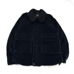 A.P.C. コーデュロイ チンスト付ブルゾン ジャケット ボア襟 黒 1表記のサムネイル