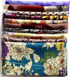 アンティーク 古布 はぎれ10枚セット 正絹 　No8-C「おまけ付き」