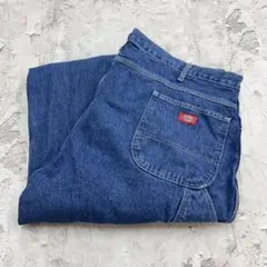 Dickies　ペインターデニムパンツ　古着　インディゴブルー　W44