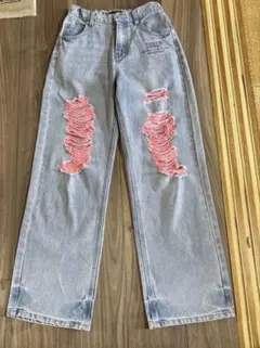 by LOVEiT ダメージデニムパンツ 150cmのサムネイル