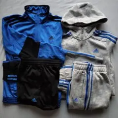 セール 美品☆ adidas 150 ジャージ 上下 2セット アディダス