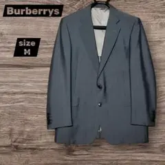 Burberrys　バーバリーズ　テーラードジャケット　グレー系　ストライプ　Mのサムネイル