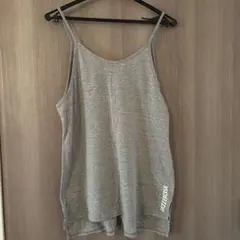 JAZZERCISE グレー クロスバックタンクトップ