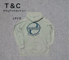 T&C タウンアンドカントリー バックプリント hoodie パーカー y2k