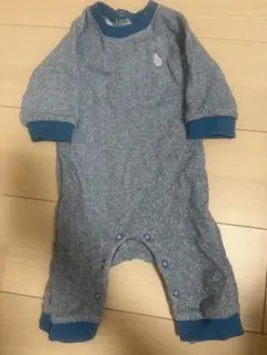 ベビー ロンパース カバーオール ブルー