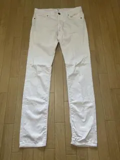 Harriss ハリス ストレッチ スキニーパンツ 淡ピンク 36 日本製のサムネイル