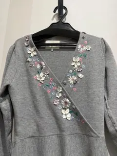 Chesty カシュクールワンピース サイズ0 カラー　グレー ニット