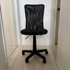 ナフコツーワンスタイル　オフィスチェア メッシュ ブラック