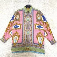 【美品】90s GIANNI VERSACE バロック柄 シルクシャツ　44のサムネイル