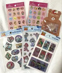 セリア　シール　トイストーリー　ディズニー