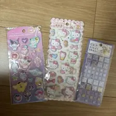 サンリオ　キティ　シール　4種まとめ売り