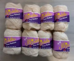 Wrinkle ファインモヘア クリーム色 25g×8個