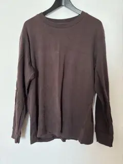 UNIQLO ユニクロ 長袖カットソー ブラウン XL