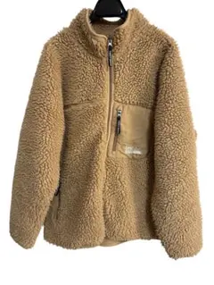 ファーストダウン　Sサイズ　ベージュ　ボアジャケット　フリース