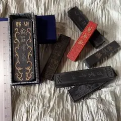 墨　唐墨　朱墨　中国　書画　習字　硯　China 中国硯 細羅紋 長方 7.0吋 - 書道用品、墨、墨液、紙、筆を卸価格でご