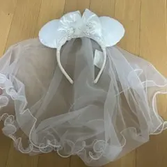 上海ディズニー　カチューシャ　ミニー　ベール