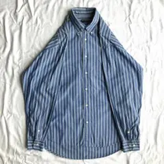 90s OLD UNIQLO オールド ユニクロ 長袖 シャツ ストライプ柄