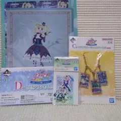 ㉘ アイカツ 一番くじ クリアファイル ステッカー バッグチャーム ユリカ
