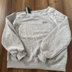オフショルダー グレー スウェット