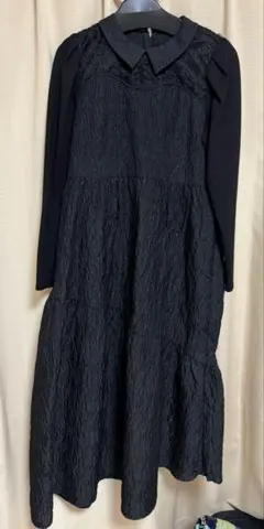 タグ付き　Chesty ジャガード　ワンピース　襟取り外し可