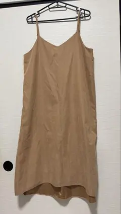 earth music&ecology キャミワンピース キャメル Fサイズ