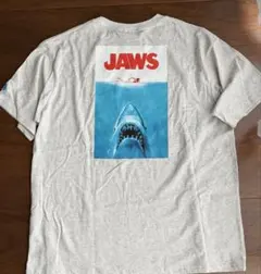 JAWS ジョーズ 映画 Tシャツ グレー　ユニバ　Lのサムネイル