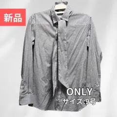 新品★ONLY 長袖ボウタイシャツ スーツ ギンガムチェック ワイシャツのサムネイル