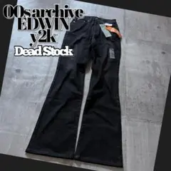 EDWIN black denim boots cut y2k swag - メルカリ
