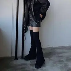 SHAGGIE ブーツカットニットレッグウォーマー