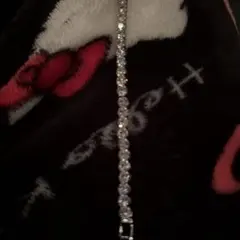 y*a様 s925 18cm 4mm モアサナイト　テニスチェーン