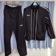 asics ジャージ上下セット ブラック