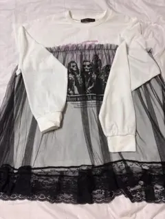 GORGE チュール レース トップス ホワイト