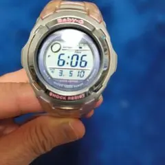 Baby-G デジタル腕時計 クリア/ピンク