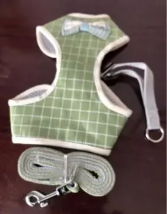 犬 猫 犬猫兼用 ハーネス リード ハーネスリードセット チェック柄 Sサイズ