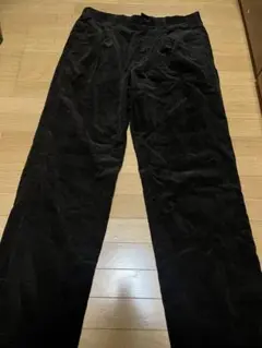 ユニクロ コーデュロイパンツ ブラウン ワイド