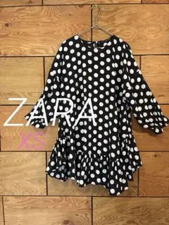 ZARA ドット柄　フリル　チュニック　XSのサムネイル