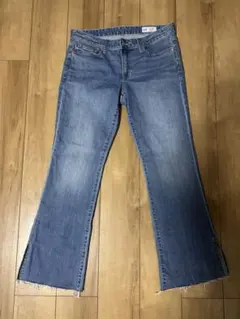 GAP ローライズ ロング ＆ リーン スプリットヘム デニム サイズ30