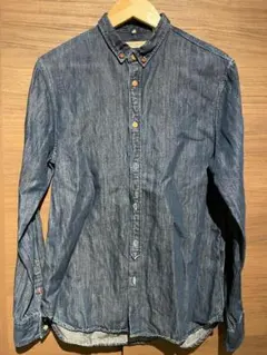 LEVI'S MADE & CRAFTED インディゴシャンブレーBDシャツ　Sのサムネイル