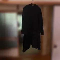 gomme フード付き黒ワンピース M