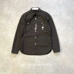 Lee×UR/シャツジャケット/S/カーキ/コットン/古着/カジュアル/コラボ